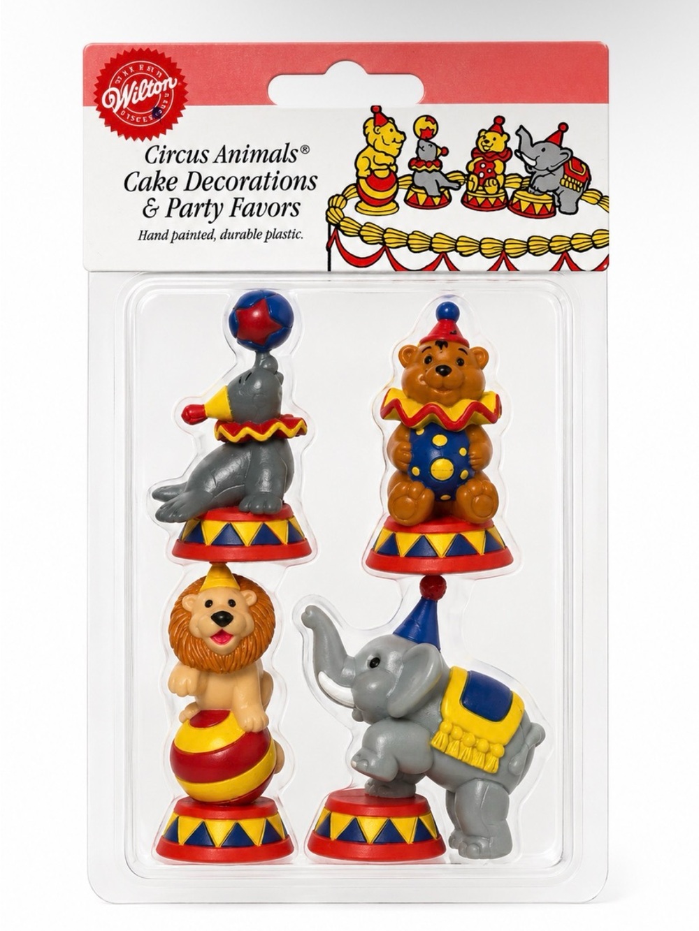 Wilton VINTAGE Circus Animal Cake Decorations - 1994